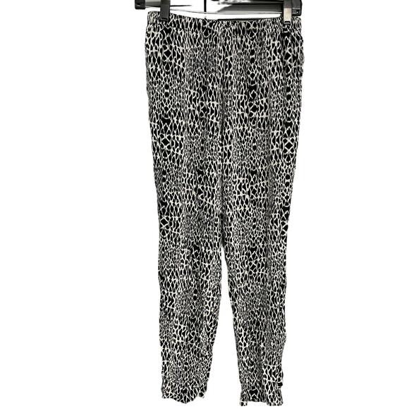 Victoria’s Secret viscose lounge pj pants size small black white - Picture 1 of 5